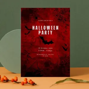 Gothic Halloween Party Invitation